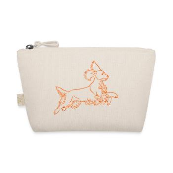 Springer Spaniel in orange - Organic Pouch - nature - Front