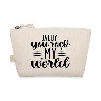 Daddy You Rock My World - Organic Pouch - nature - Front
