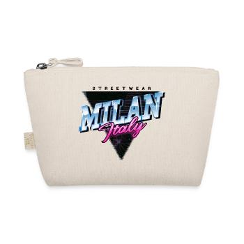 Mailand Milan Italien Stadt Skyline Vintage Retro - Bio-Täschchen - Natur - Vorne