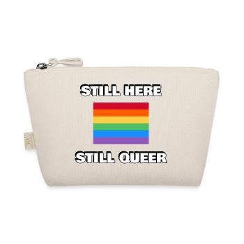 STILL HERE STILL QUEER Gay Pride - Bio-Täschchen - Natur - Vorne