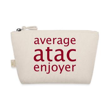 average atac enjoyer - Organic Pouch - nature - Front