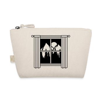 Curtain Moon Mountains Window - Organic Pouch - nature - Front