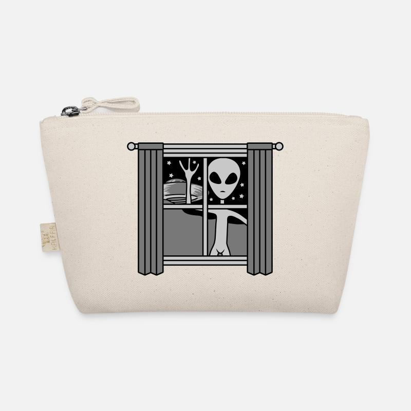 Window Ufo Alien at night Organic Pouch