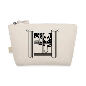 Alien UFO window at night - Organic Pouch - nature - Front