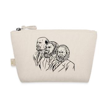 marx engels lenin heads statues communism sickle - Organic Pouch - nature - Front