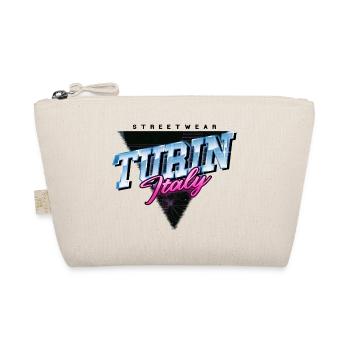 Turin Torino Italien Stadt Skyline Vintage Retro - Bio-Täschchen - Natur - Vorne