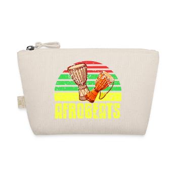 Rétro Vintage Afrobeats Djembe Design T-Shirt - Trousse biologique - nature - Devant