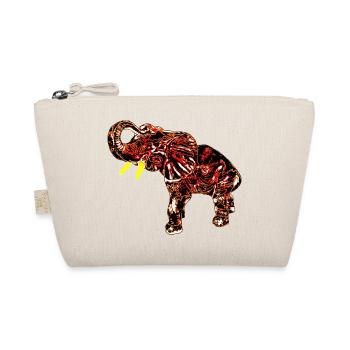 Edelfant Elefant - Bio-Täschchen - Natur - Vorne
