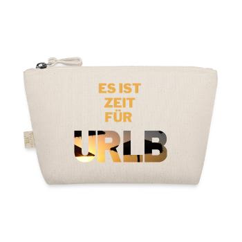 Es ist Zeit für URLB/Urlaub Strand Sonne Ferien - Bio-Täschchen - Natur - Vorne