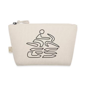 Logo GS driver no. 7 | Black - Organic Pouch - nature - Front