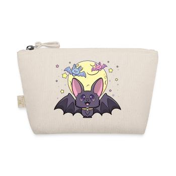 pastel goth creepy kawaii cute bat bats halloween - Organic Pouch - nature - Front
