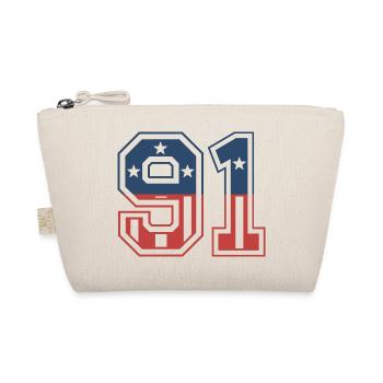 Nummer 91 USA - Bio-Täschchen - Natur - Vorne