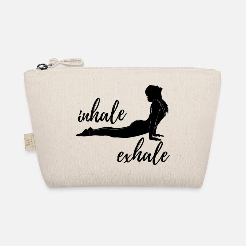 Yoga - Inhale - Exhale - Bio-Täschchen - Natur