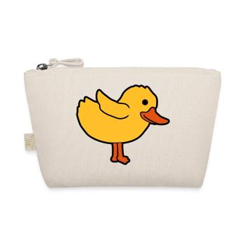 Cartoon duck cute chick - Organic Pouch - nature - Front