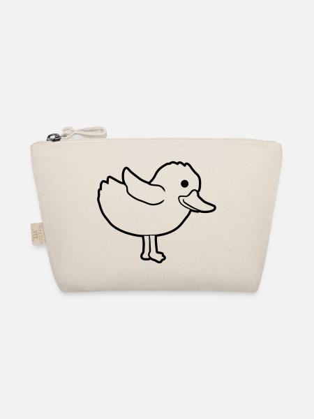 Dear duck cute chick - Organic Pouch - nature - Front