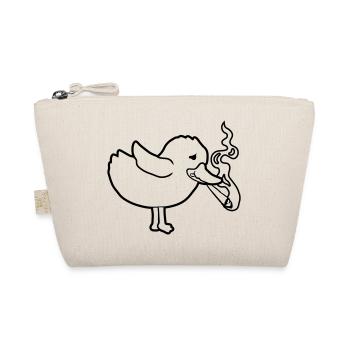 Weed Joint Smoking Chick - Organic Pouch - nature - Front