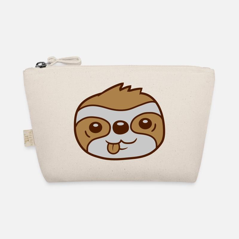 Face Sloth Comic Head Organic Pouch