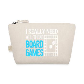 I Really Need All These Board Games Cool Retro - Bio-Täschchen - Natur - Vorne
