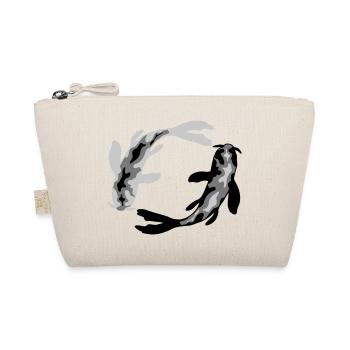 Kreis Design 2 Koi - Bio-Täschchen - Natur - Vorne