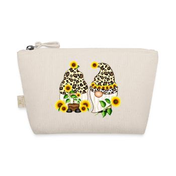 Gnomes Sunflower Leopards Gift - Organic Pouch - nature - Front