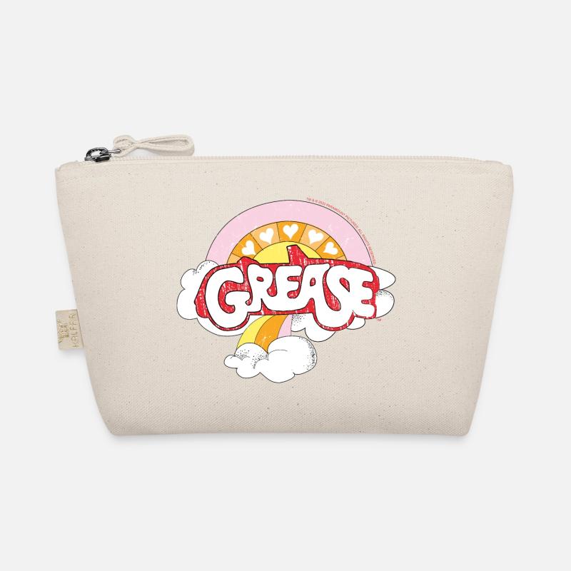 Grease Logo In Pastel Colours With Rainbow - Organic Pouch - nature