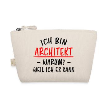 Architekt Lustiger Spruch Job Architektur Geschenk - Bio-Täschchen - Natur - Vorne