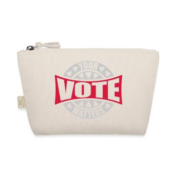 your vote matters quote - Organic Pouch - nature - Front