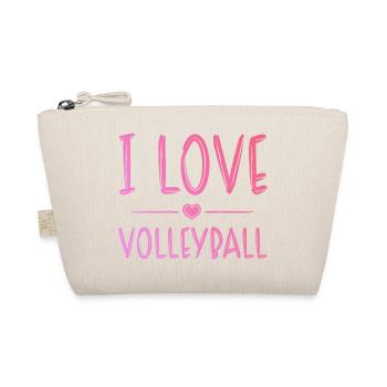 J’adore le volleyball - Trousse biologique - nature - Devant