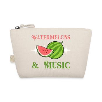 Watermelons and Music Musician Tropical Summer - Organic Pouch - nature - Front