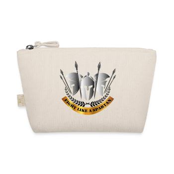 Fight Like a Spartan 3 Helmets - Organic Pouch - nature - Front