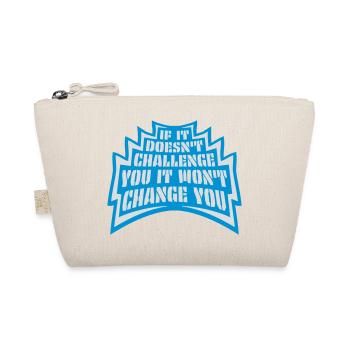 Workout Fitness Motivation Quote - Organic Pouch - nature - Front