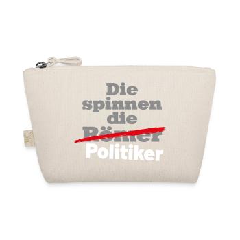 Die spinnen die Politiker weiss - Bio-Täschchen - Natur - Vorne