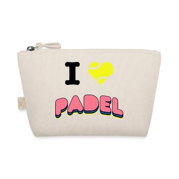 Padel - Ich liebe Padel - Bio-Täschchen - Natur - Vorne