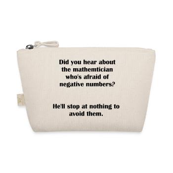 Negative Numbers Pun - Organic Pouch - nature - Front