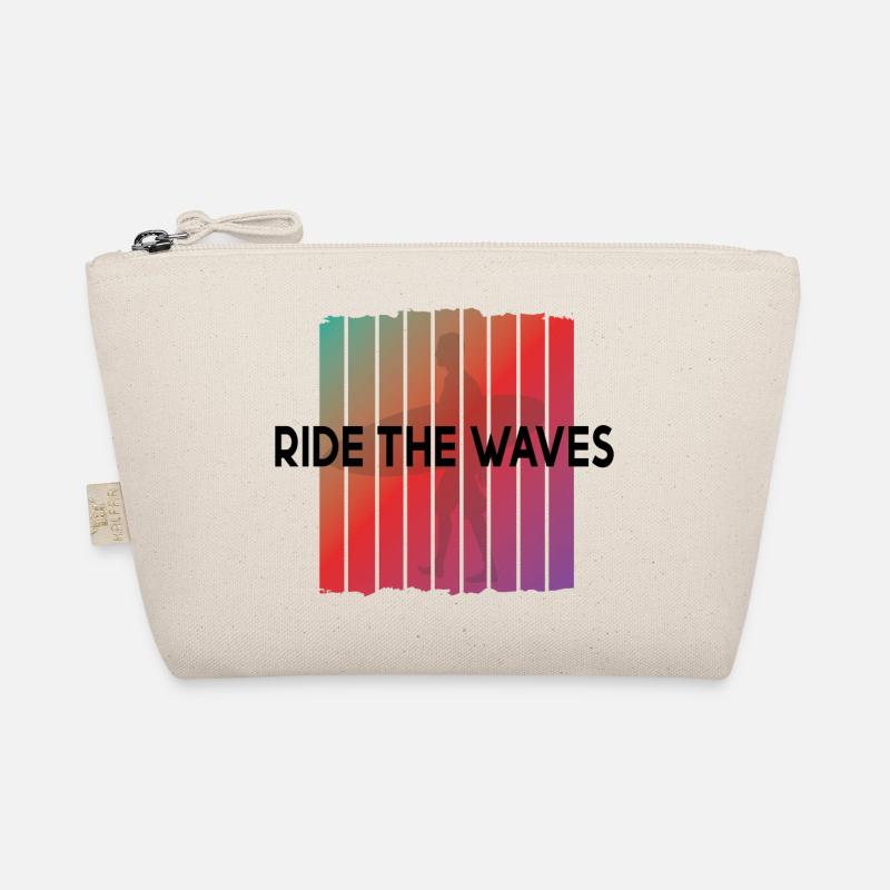 Surfing Surfboard Surfer Geschenksidee Bio-Täschchen