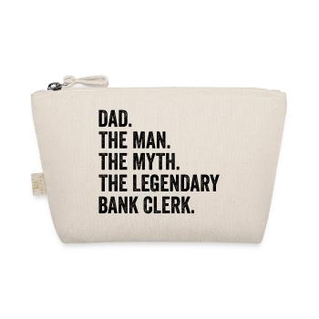 Dad The Man The Myth The Legendary Bank Clerk Bank - Bio-Täschchen - Natur - Vorne