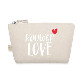 Klettern Bouldern Boulder Liebe Berge Geschenk - Bio-Täschchen - Natur - Vorne