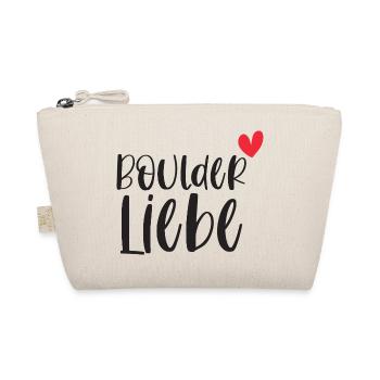 Bouldern Boulderliebe Berge Klettern Geschenk - Bio-Täschchen - Natur - Vorne