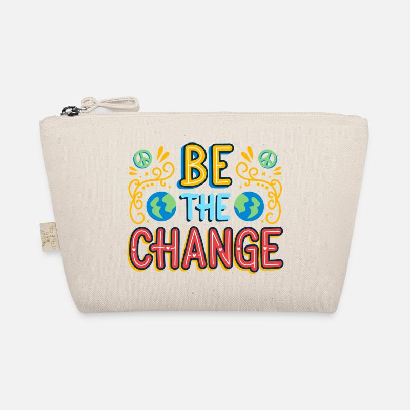 Sei die Veränderung idee originelles Geschenk Bio-Täschchen