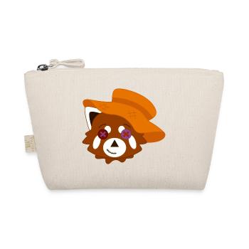 Red panda disguised as a scarecrow for Halloween - Organic Pouch - nature - Front