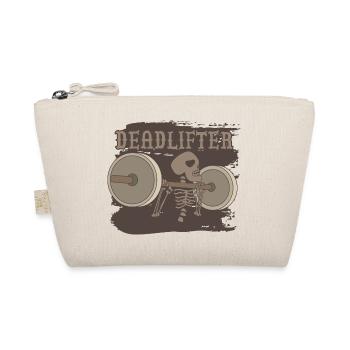 Fitness Weightlifting Skeleton Trained Deadlift - Organic Pouch - nature - Front