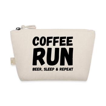 COFFE RUN BEER SLEEP REPEAT - Bio-Täschchen - Natur - Vorne