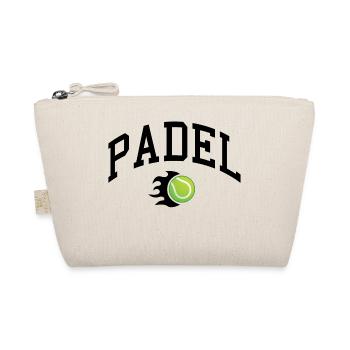 Padel - Gift for padel player - Organic Pouch - nature - Front