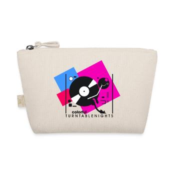 colorful turntablesnights2 - Organic Pouch - nature - Front