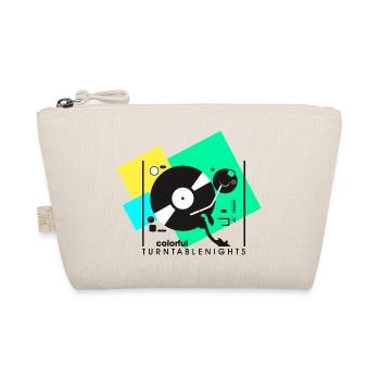 colorful turntablesnights1 - Organic Pouch - nature - Front