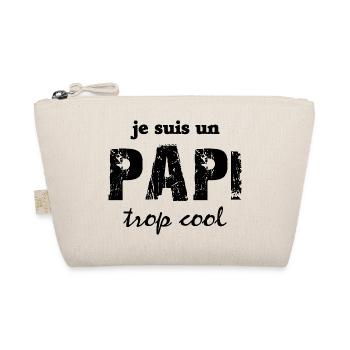 je suis un papi trop cool - Trousse biologique - nature - Devant