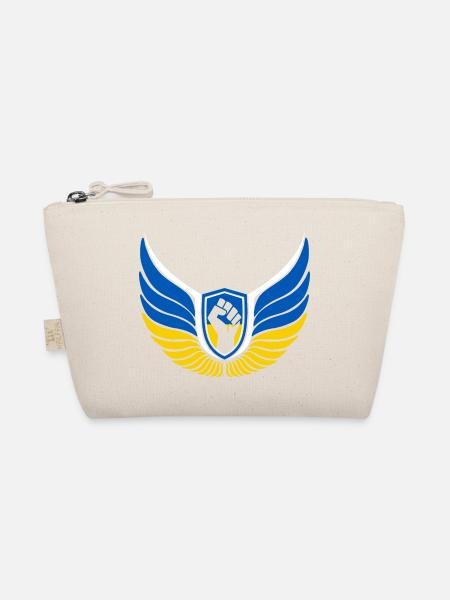 Ukraine Logo - Organic Pouch - nature - Front