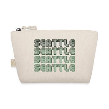Seattle Blockgrid Pattern - Organic Pouch - nature - Front