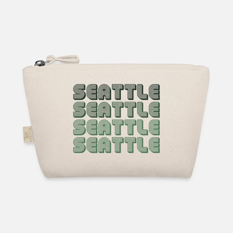 Seattle Blockgrid Muster Bio-Täschchen