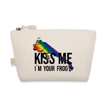 Grenouille - Princesse - Kiss -Kiss me - Trousse biologique - nature - Devant